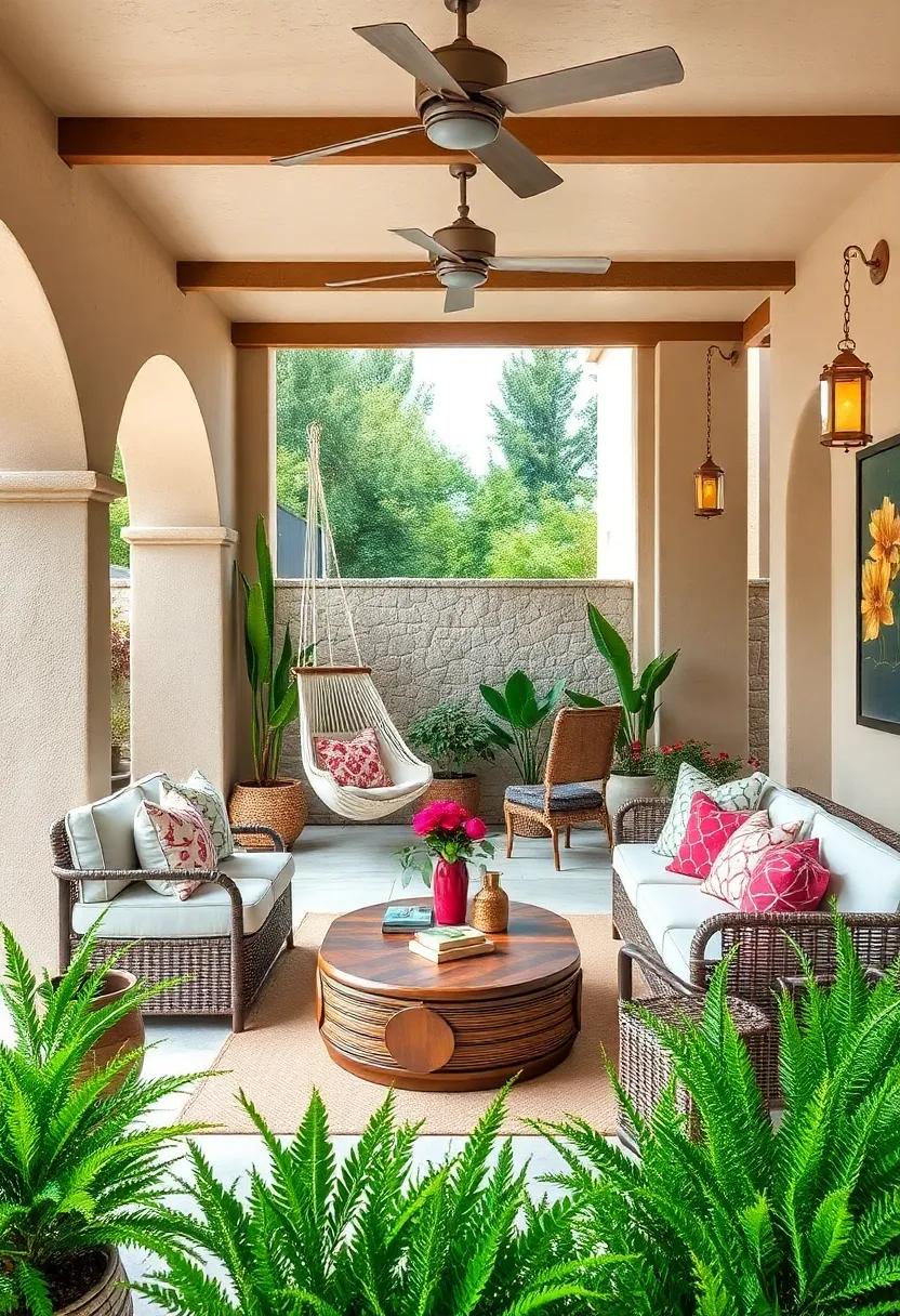 Charming Escape Nooks: Design cozy nooks with hammocks or swings, perfect for enjoying a quiet moment in your outdoor oasis