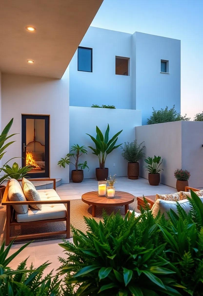 minimalist zen Elements: Focus on simplicity with a minimalist approach,using clean lines and few elements to create a calm outdoor environment