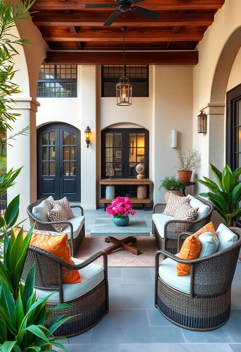 Seasonal Decor Updates: Embrace the seasons with rotating decorations that reflect the changing hues of flowers and foliage in your Mediterranean garden