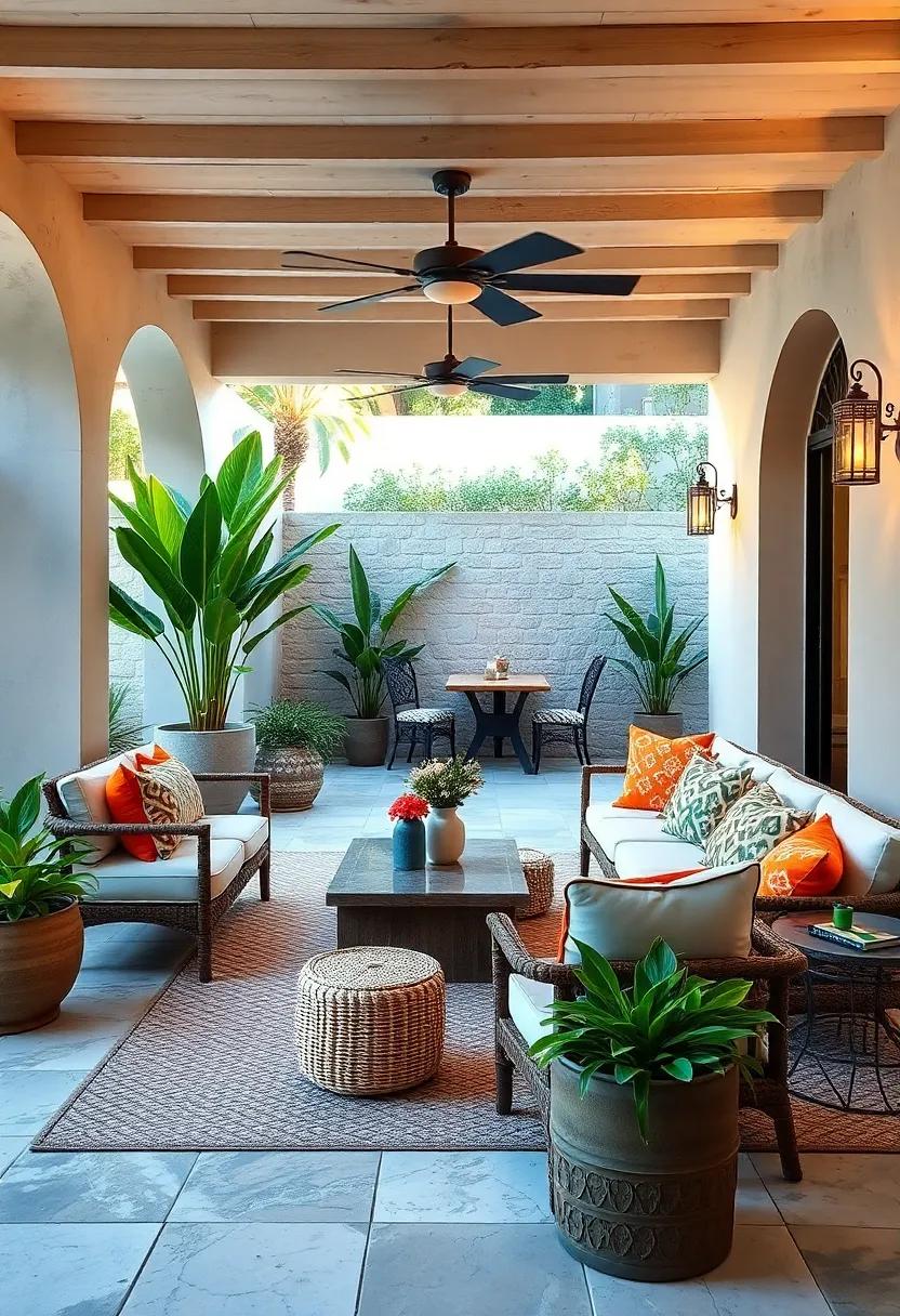 Transitional Spaces: Design spaces that flow seamlessly from indoors to outdoors,blurring the line between your patio and living areas