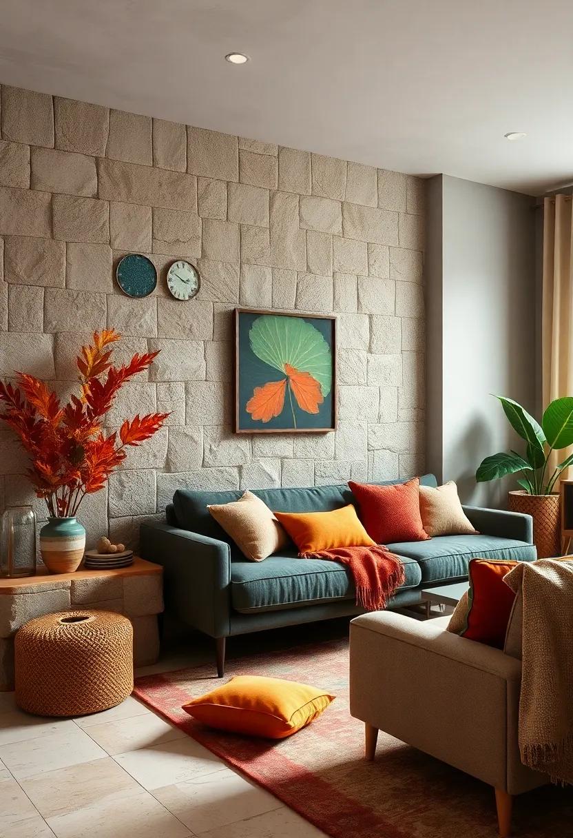 Autumnal⁤ Elegance: Warm rust, deep green, and gold ‌accents reflect the beauty⁤ of fall, offering a cozy atmosphere ⁢year-round