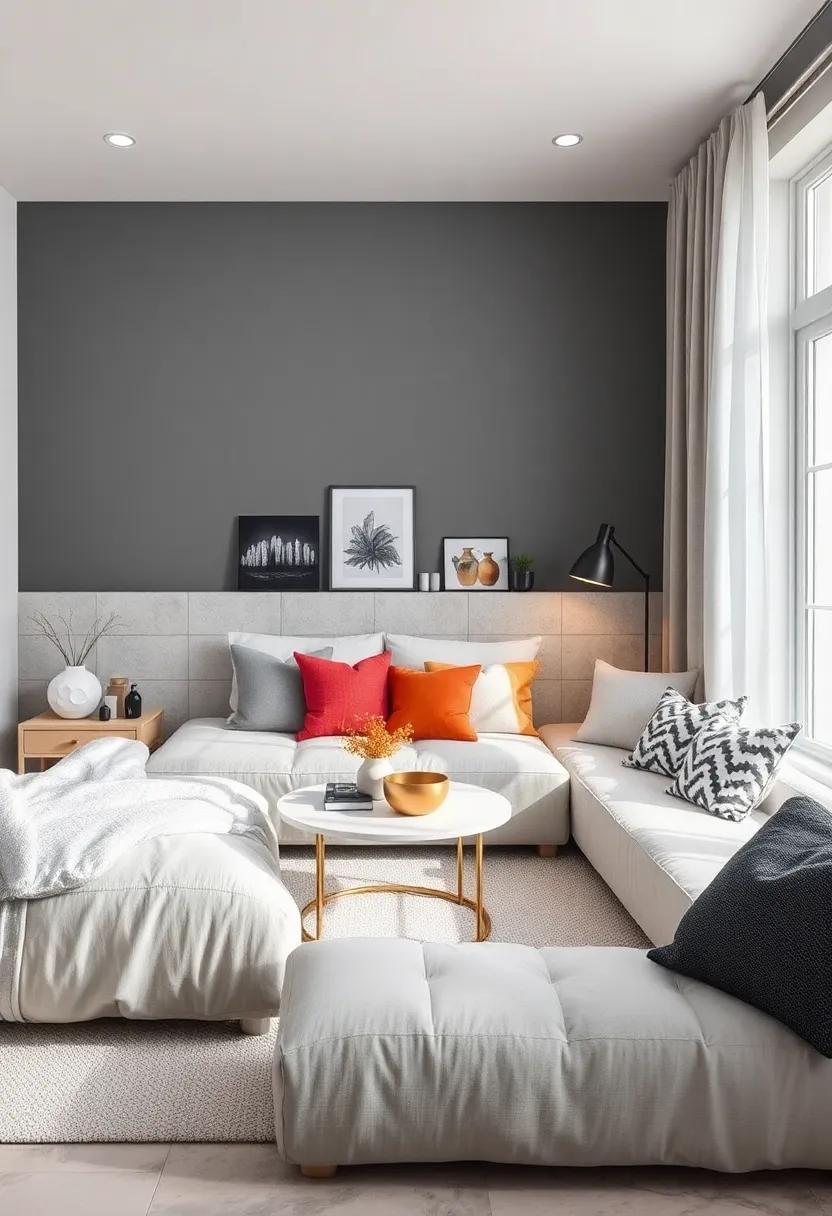 Monochromatic ‌Magic:‌ Shades ‌of gray paired with textured accents like white and black ​create a sophisticated, modern vibe that's timeless