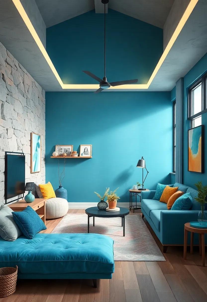 Ocean Escape: Blues and deep⁢ aquas⁣ evoke the feeling of a tranquil seaside retreat, bringing a refreshing calmness to​ the space