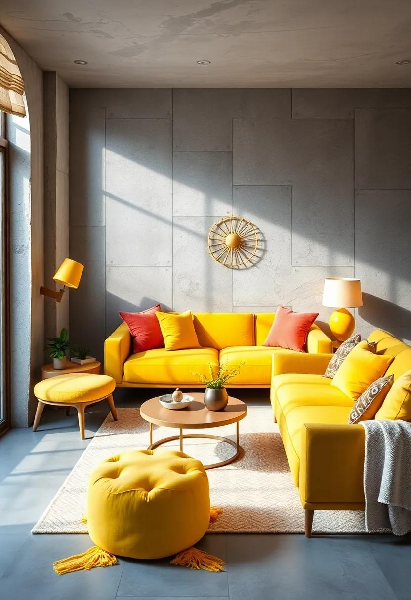 Sunshine Yellow:⁢ Bright yellow accents paired⁣ with gray create an uplifting, cheerful environment that ⁣radiates positivity