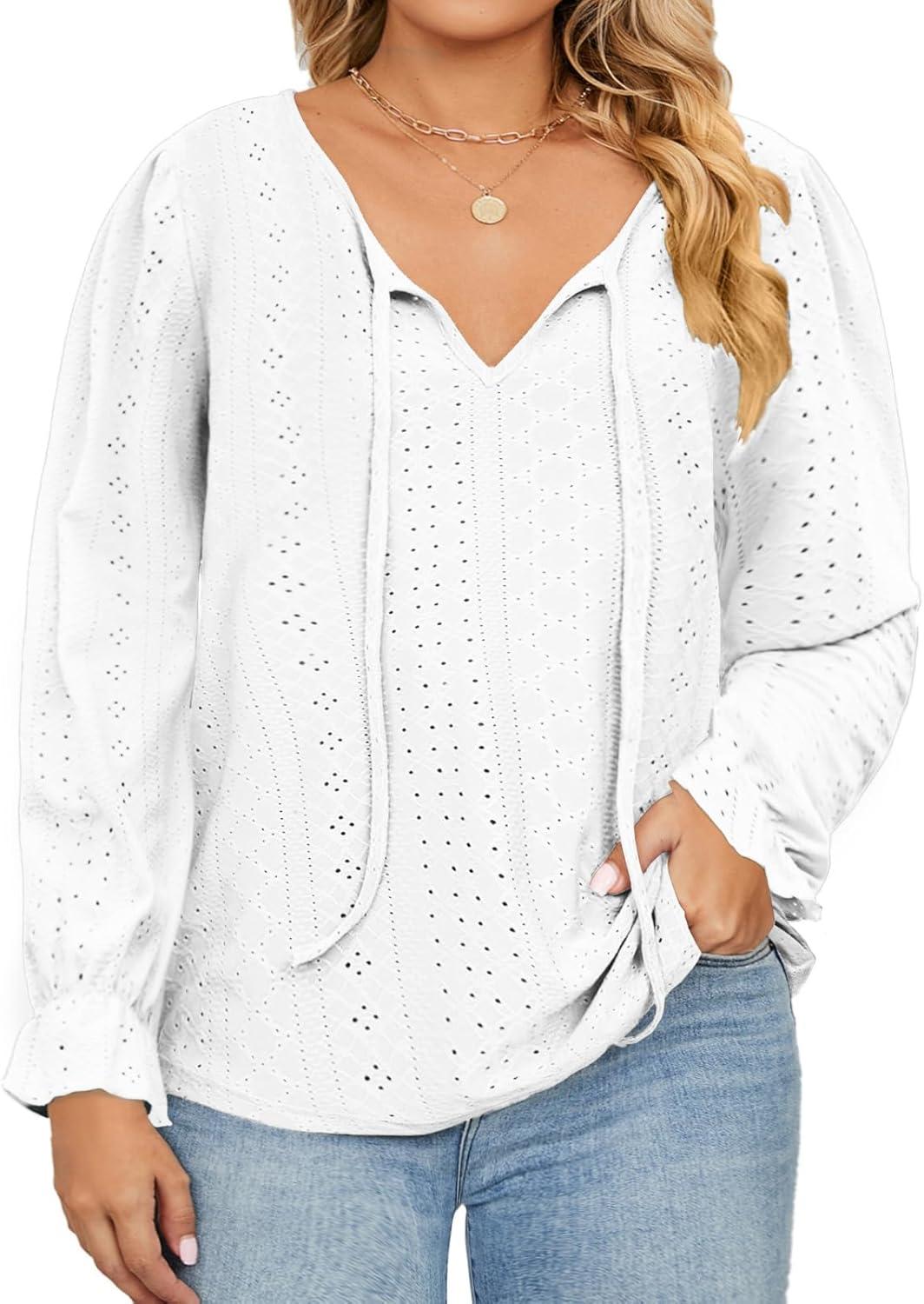 Our Honest Take on DOLNINE Plus Size Puff Sleeve V-Neck Tops