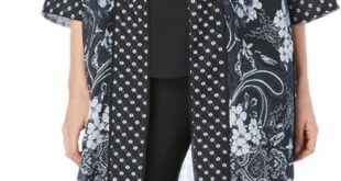 Our Take on Roaman’s Plus Size Black Paisley Duster Pant Set