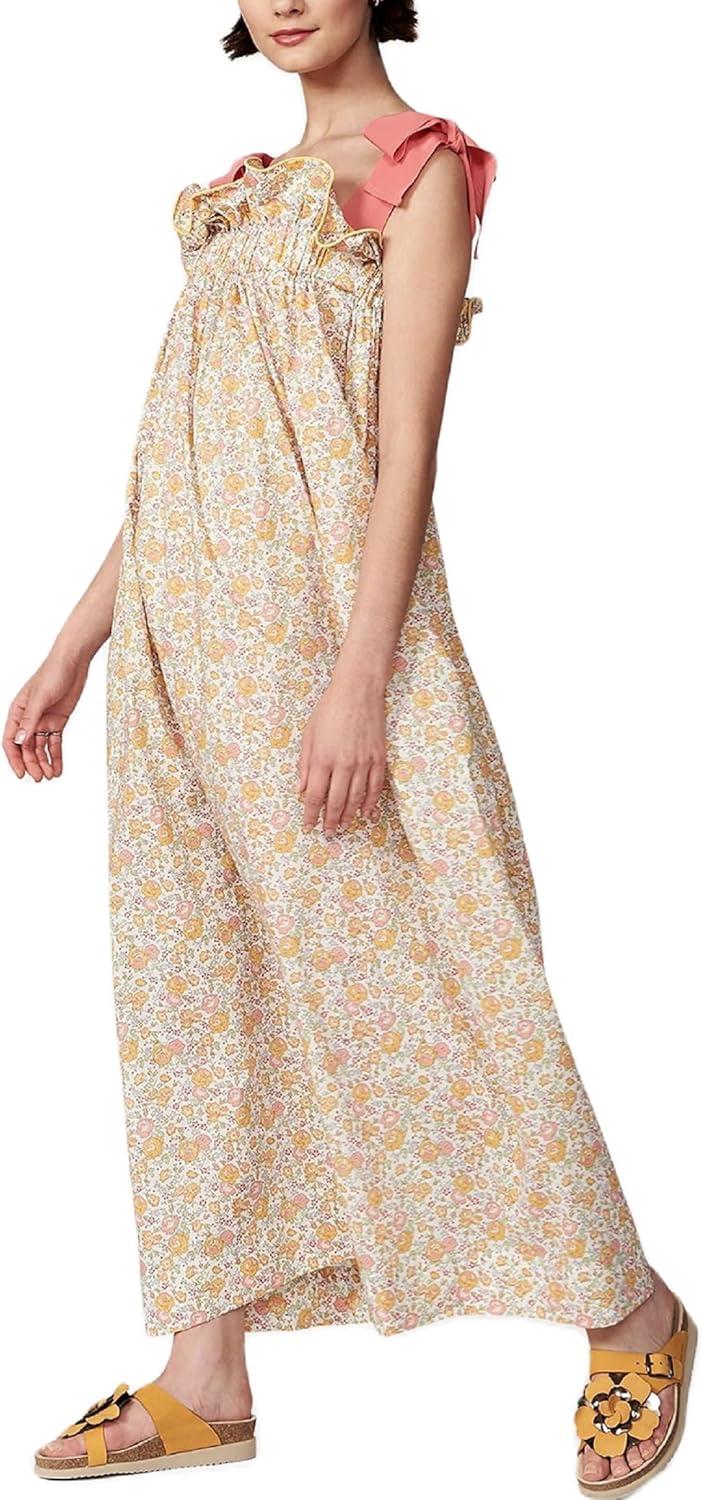 Our Honest Take on the NUFIWI Tie Shoulder Graphic Maxi Dress