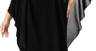 How We Felt Wearing the ZOMVA Plus Size Elegant Cape Dress