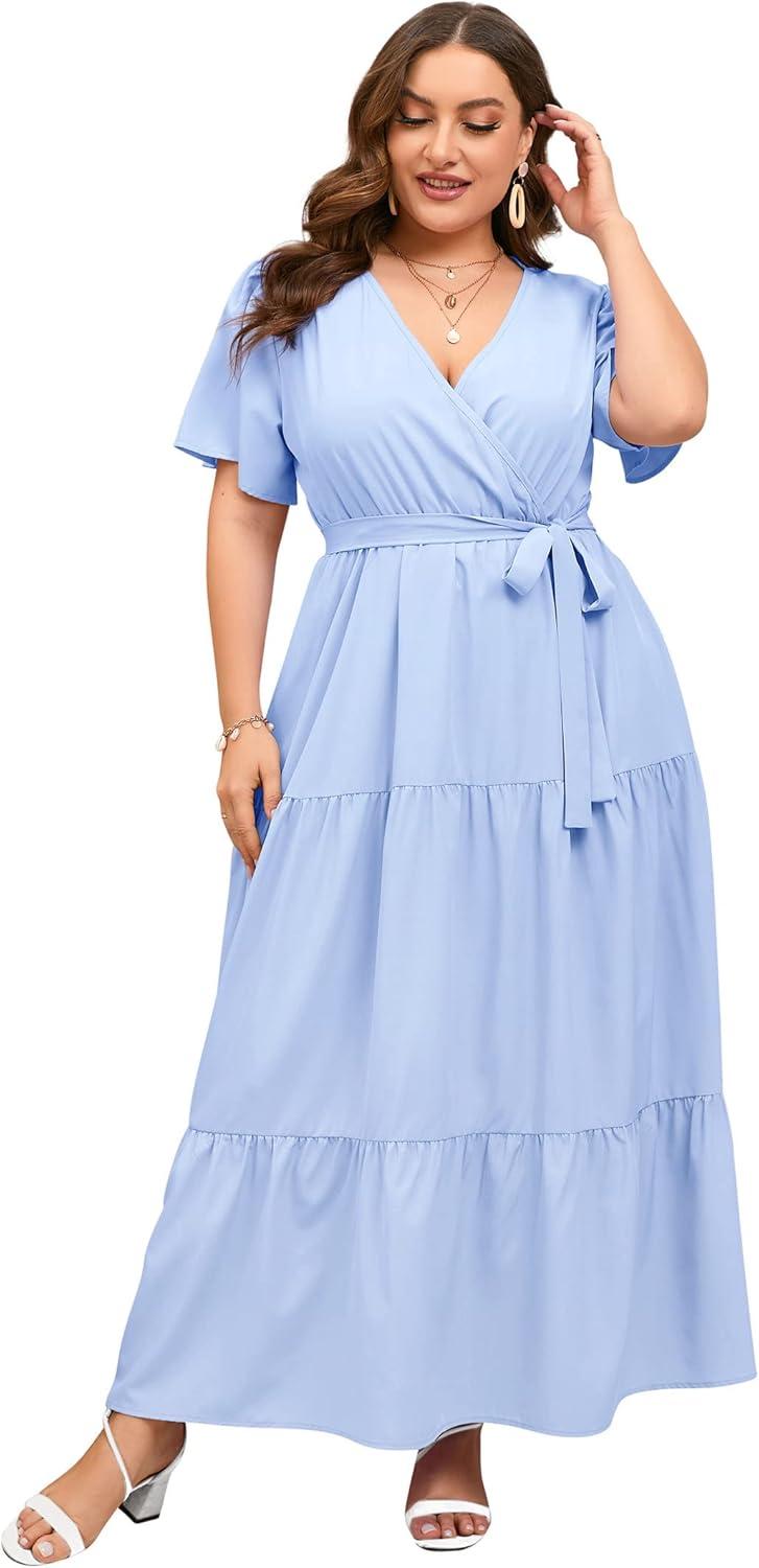 Our Honest Take on the ShopWonder Plus Size Wrap Maxi Dress