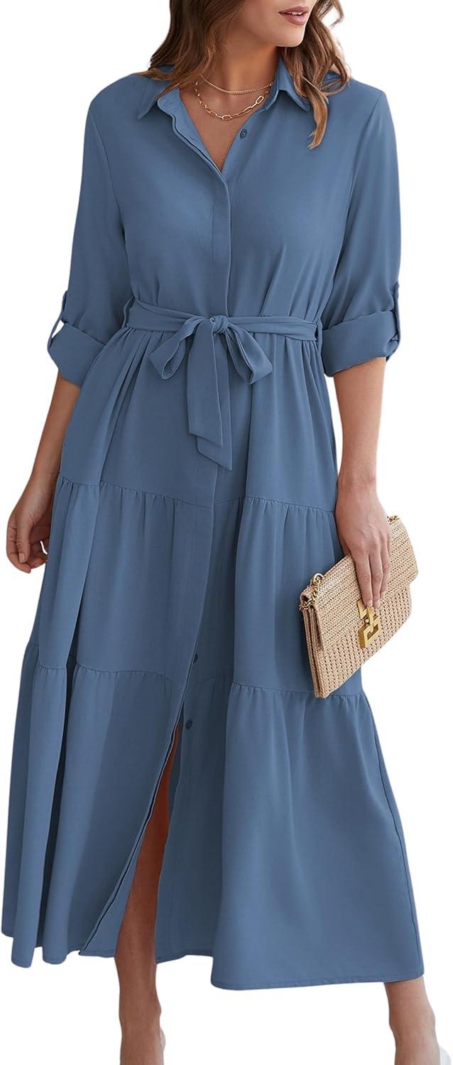 Our Take on the ECOWISH Maxi Shirt Dress: Stylish, Practical, and Versatile