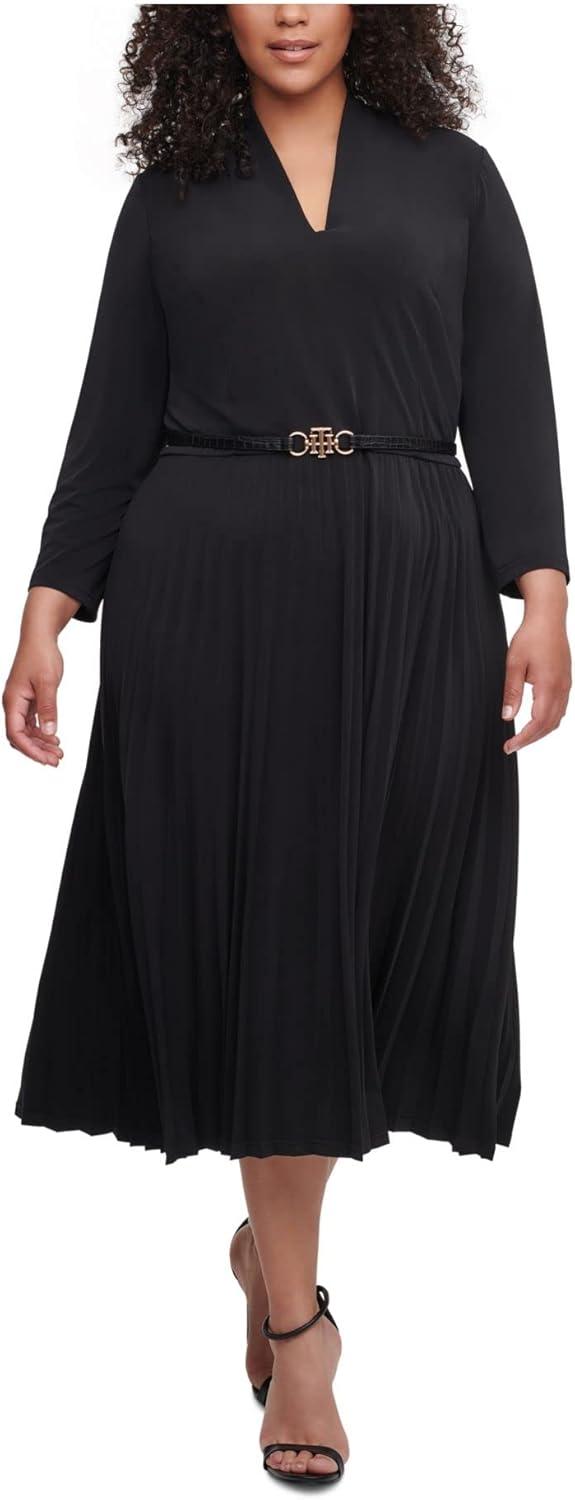 Our Take on the Tommy Hilfiger V-Neck Midi Dress: Style & Comfort