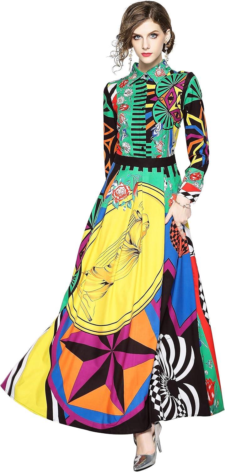 Our Honest Take on the Colorful Floral Maxi Shirt Dress