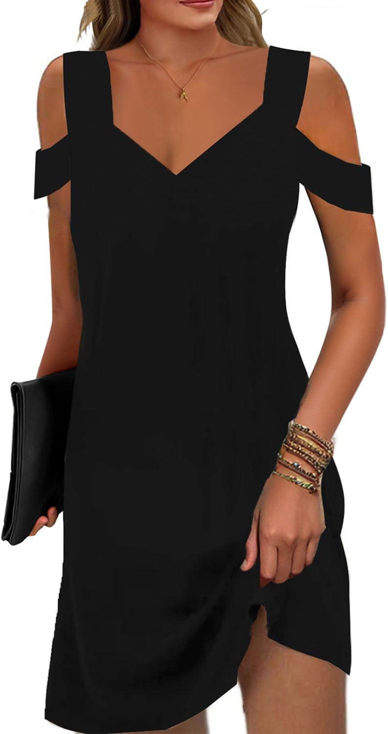 Our Take on the Soesdemo Floral Cold Shoulder Summer Dress