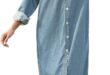 Our Take on the Women’s Lightblue Denim Midi Shirt Dress with Pockets