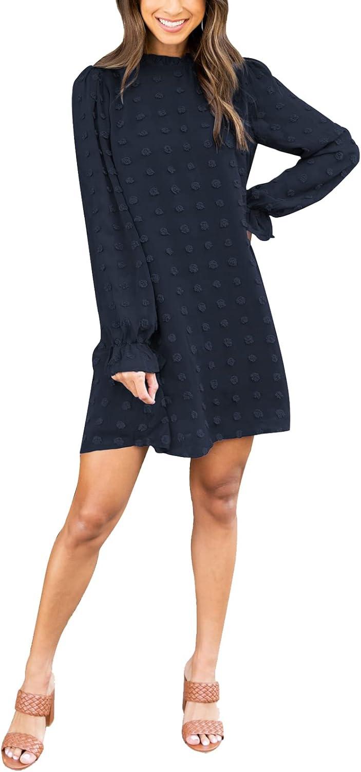 Our Honest Take on the Adibosy Swiss Dot Long Sleeve Mini Dress