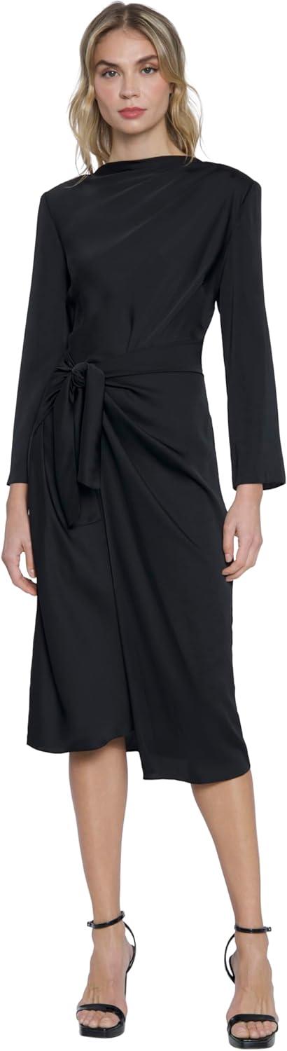 Our Take on the Donna Morgan Long Sleeve Midi Wrap Dress: Style & Fit Reviewed