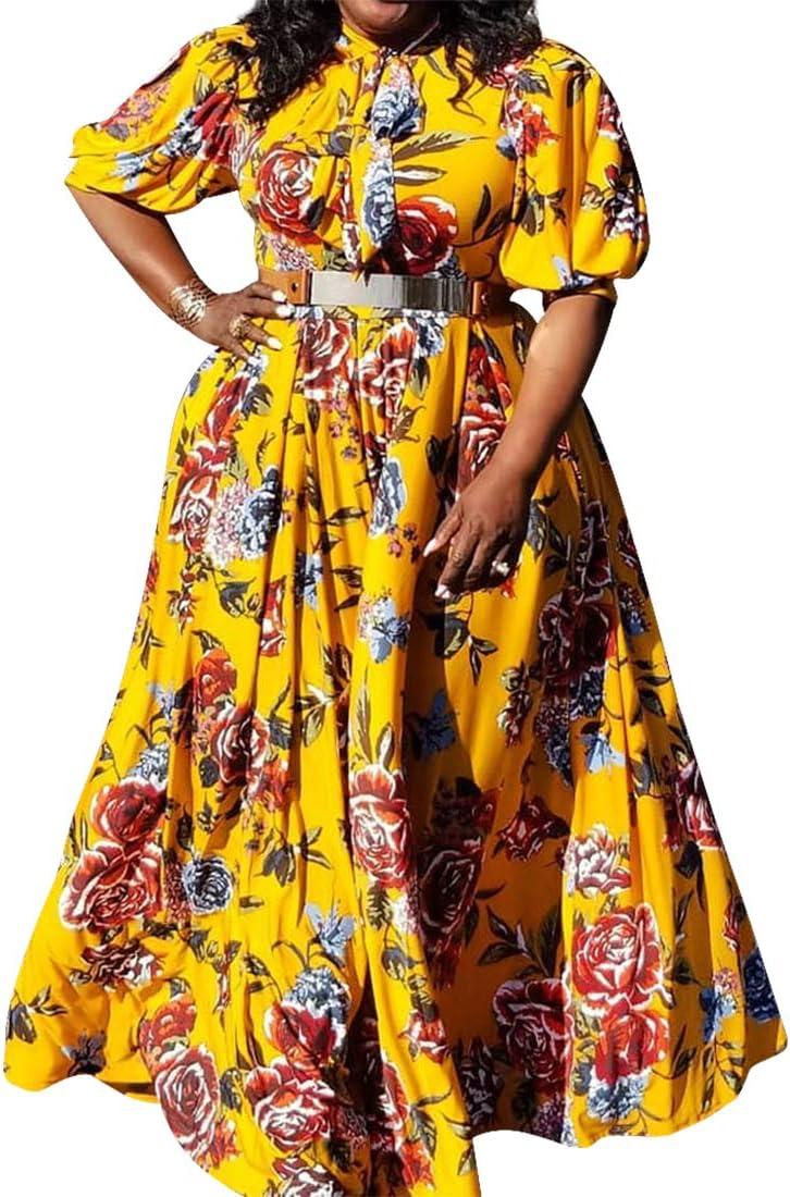 Our Take on the VERWIN Plus Size Floral Maxi Dress: Comfort Meets Style