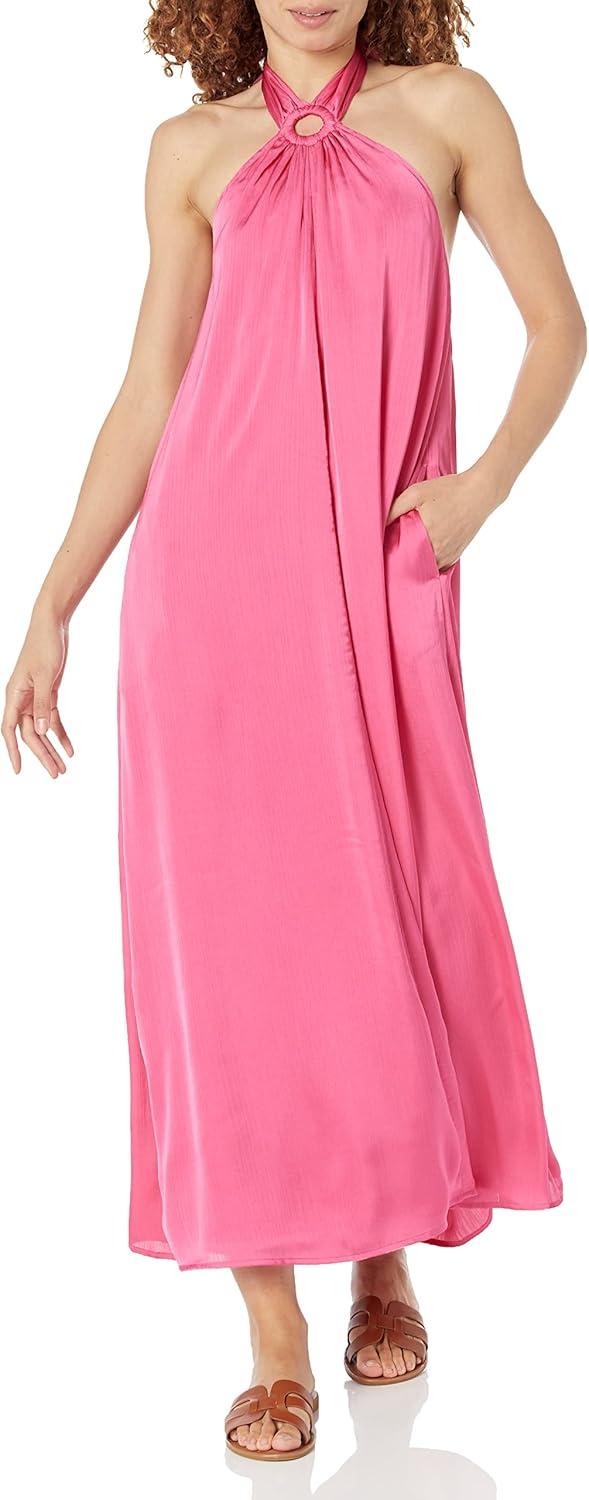 Our Honest Take on The Drop Shaana Halter Neck Maxi Dress