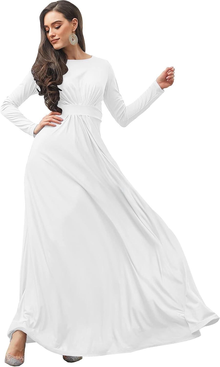 Why We Love the KOH KOH Long Sleeve Empire Waist Gown