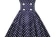 Our Take on the Elegant 1950s Polka Dot Puff Sleeve Dress