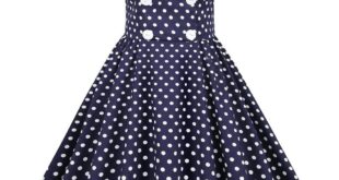 Our Take on the Elegant 1950s Polka Dot Puff Sleeve Dress