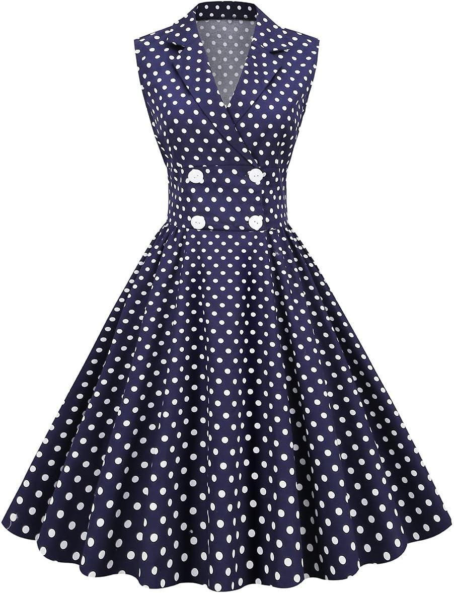 Our Take on the Elegant 1950s Polka Dot Puff Sleeve Dress