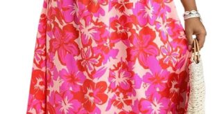 Why We Love the Floerns Plus Size Boho Floral Dress Together