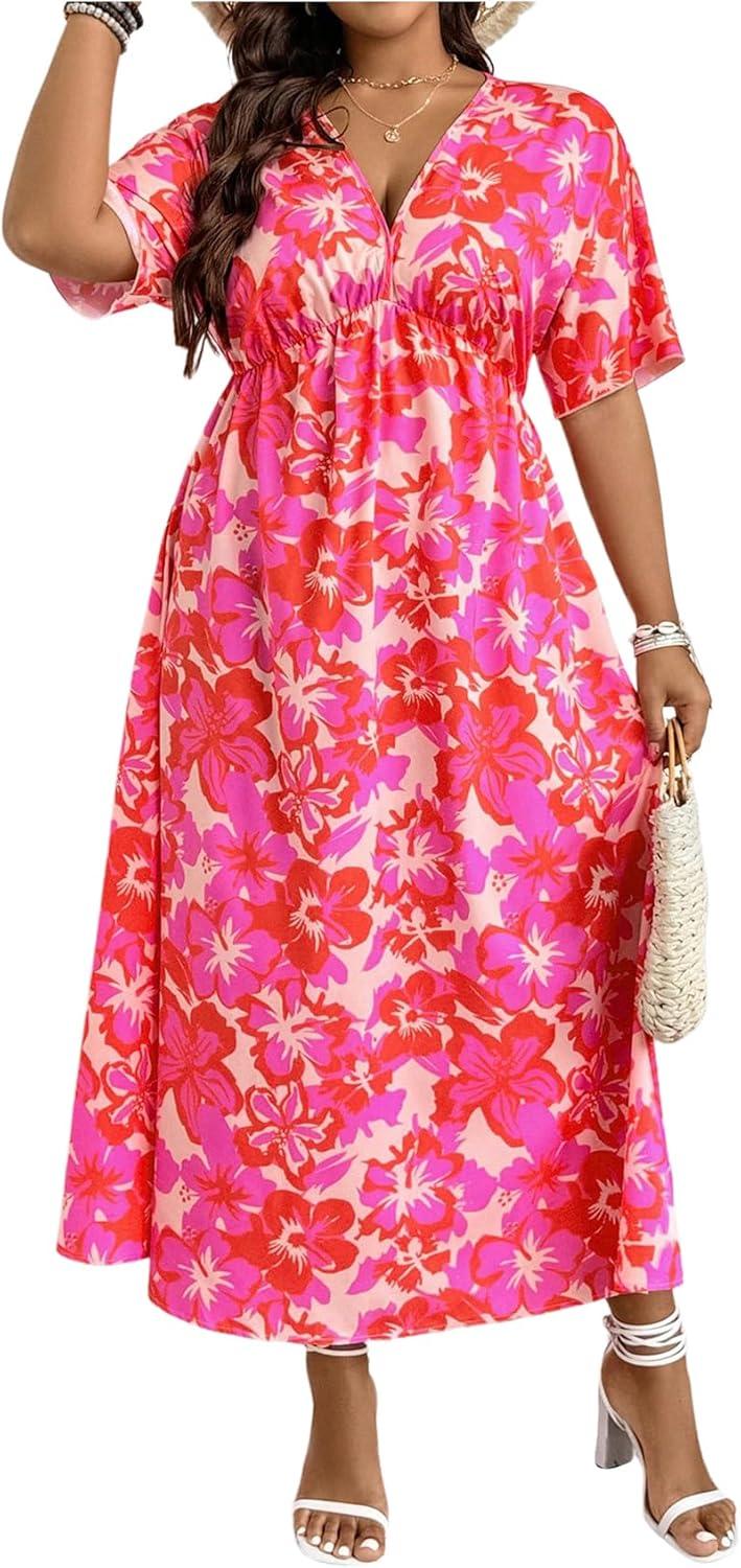 Why We Love the Floerns Plus Size Boho Floral Dress Together