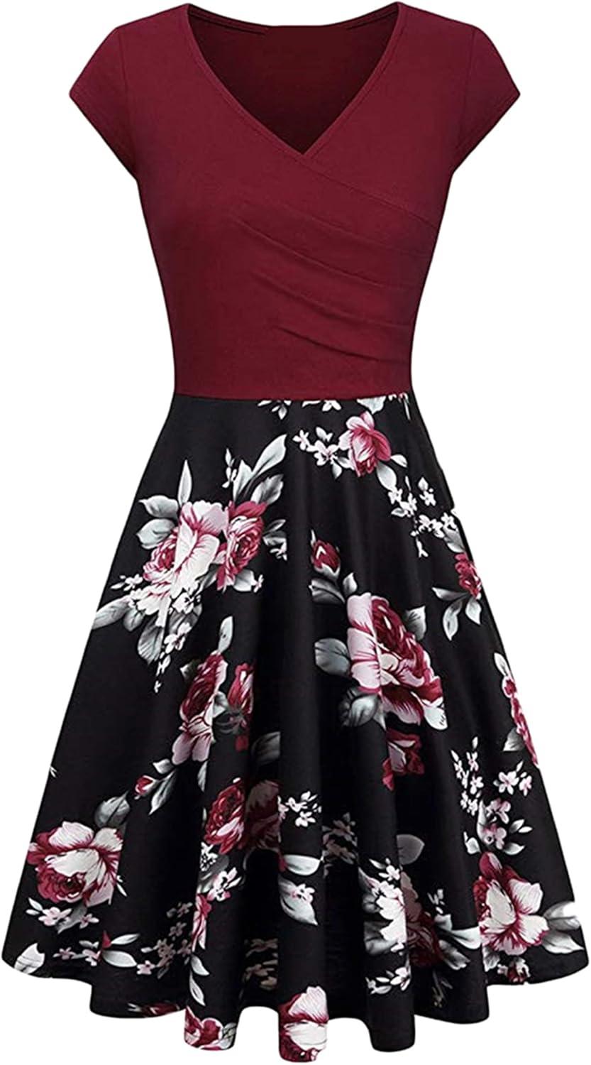 Why We Love the YMING 1950s Vintage Floral Wrap Dress