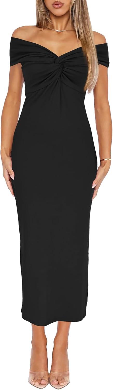 Our Take on the Darong Off-Shoulder Twist Knot Summer Dress