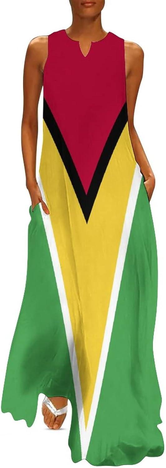 Why We Love the TAIZIYEAH Guyana Flag Summer Dress XL