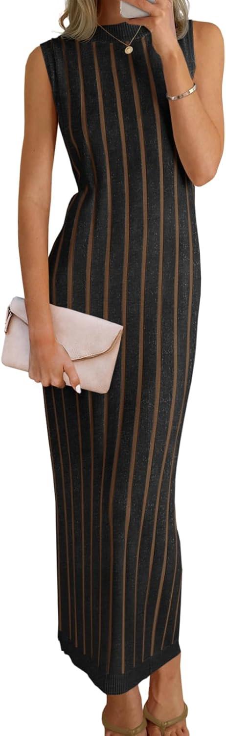 Our Take on the Wenrine Ribbed Knit Sleeveless Maxi Dress