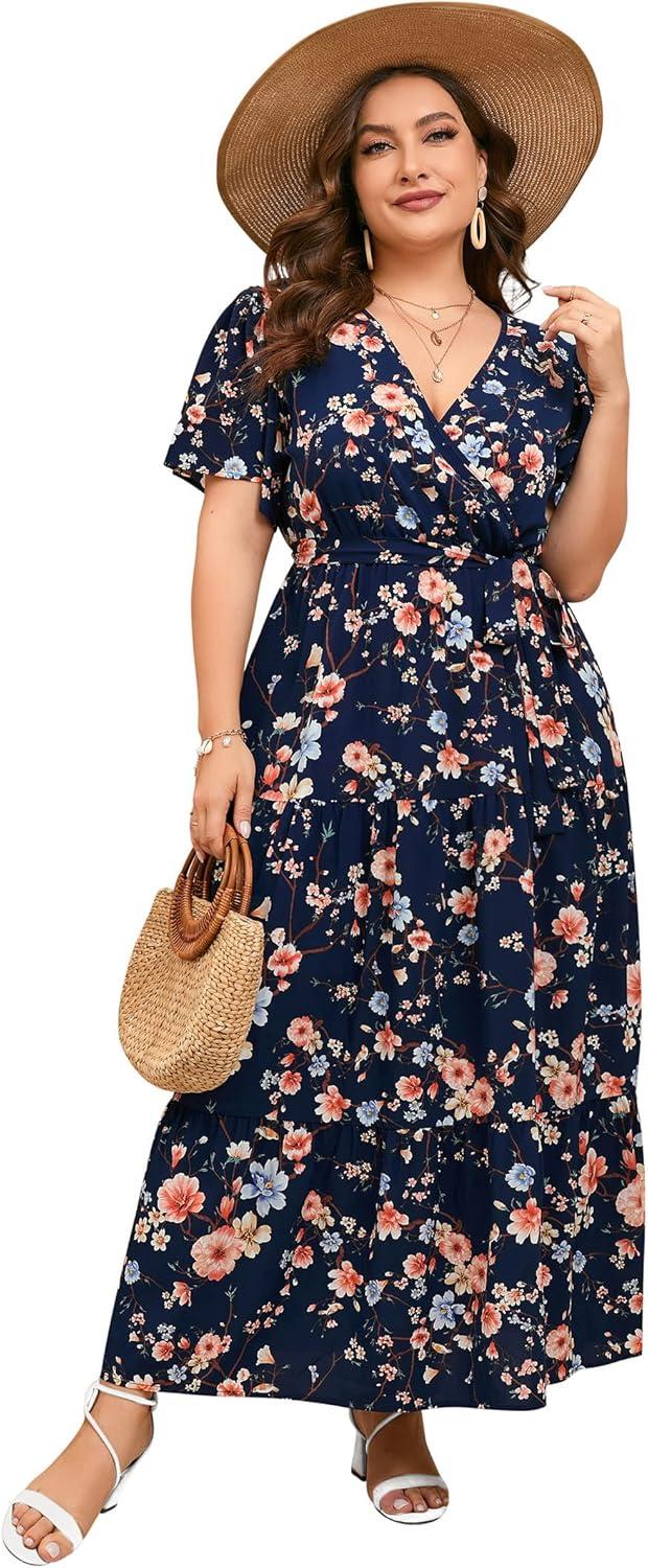 Why We Love the ShopWonder Plus Size Wrap-Style Maxi Dress