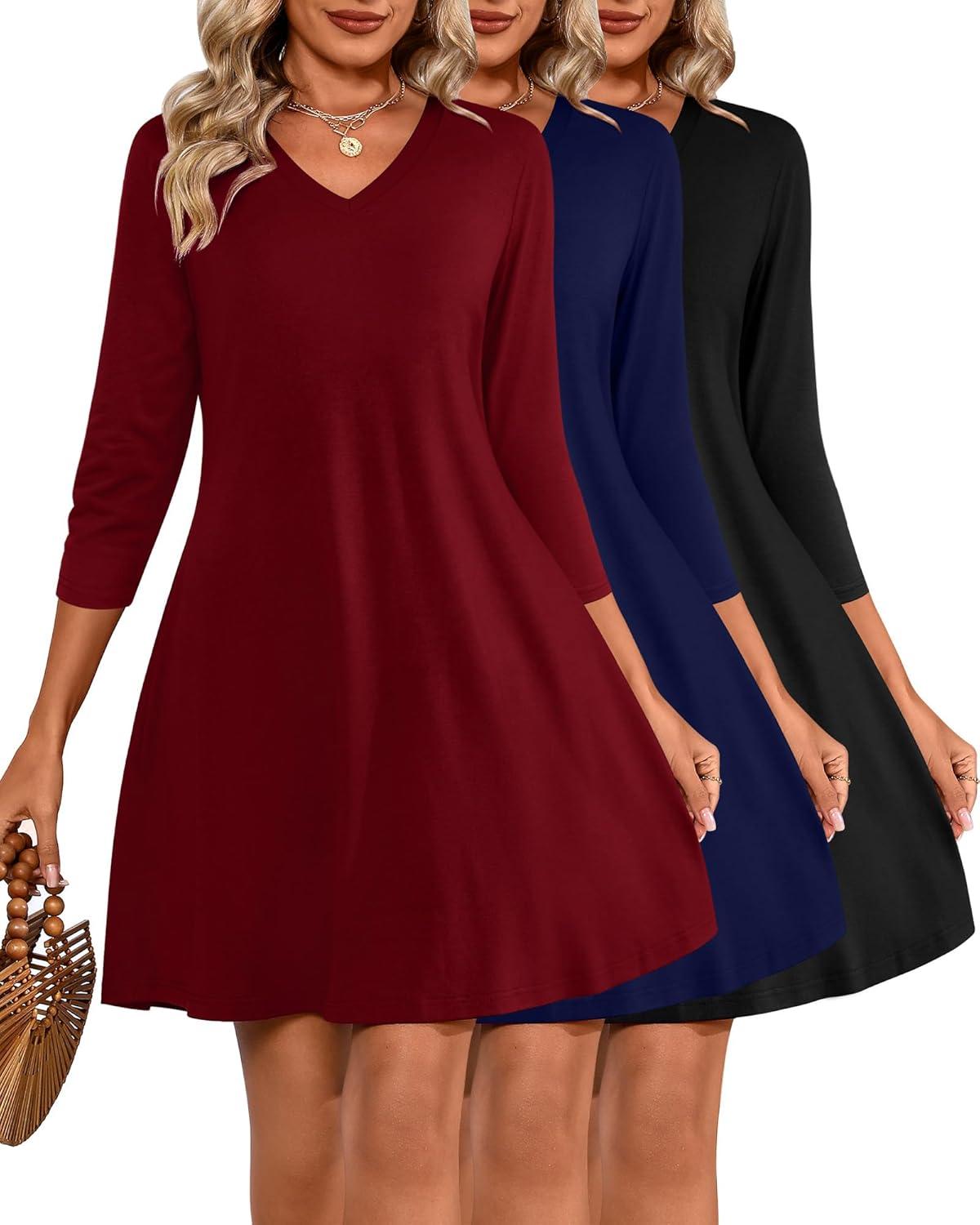 Why We Love the Huukeay V-Neck Swing Dress for Everyday Wear