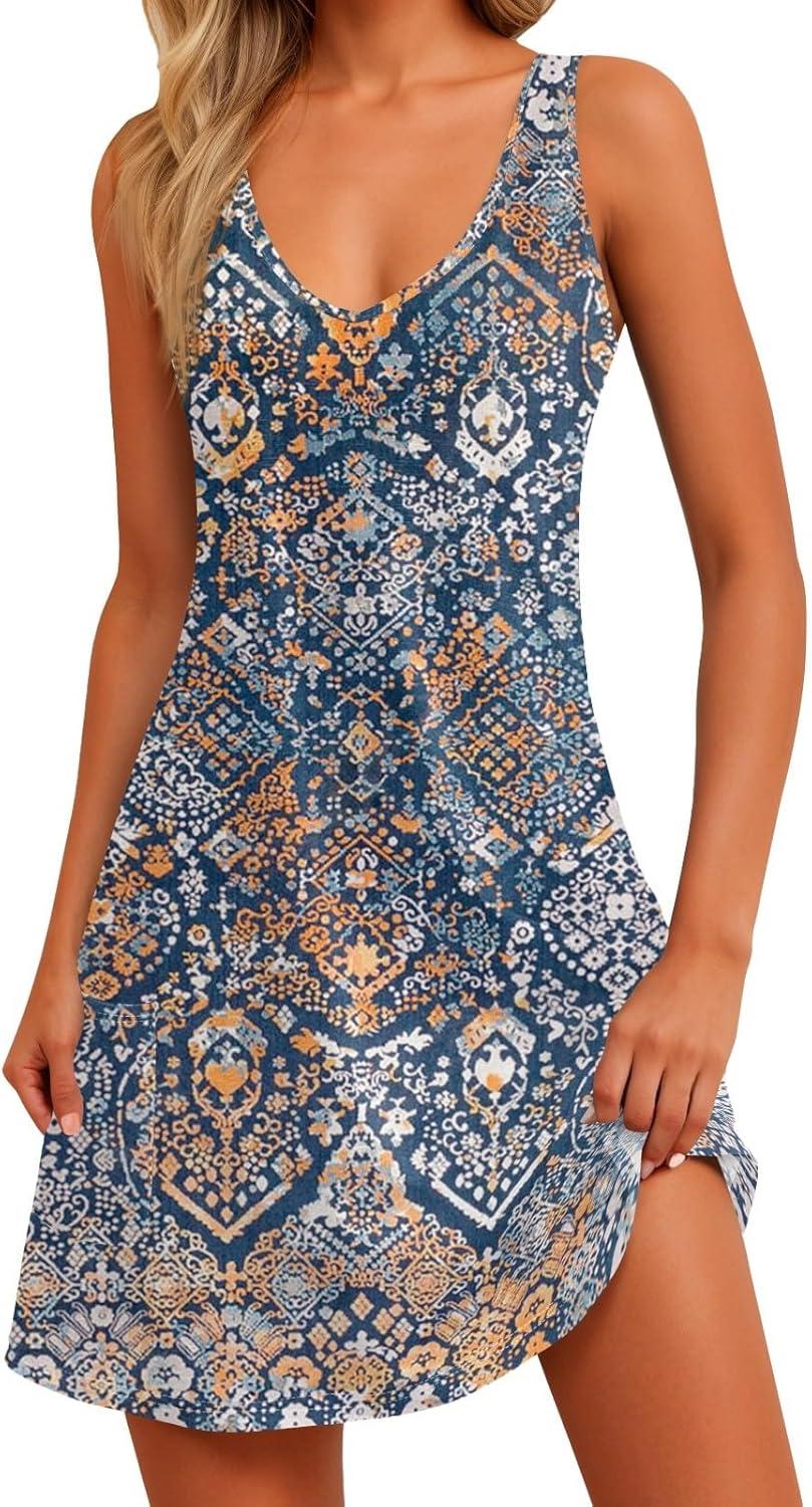 Our Honest Take: Sleeveless Boho Tank Dress with Pockets for Summer