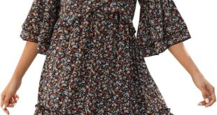 Why We Love the Manydress Boho Ruffle Sleeve Dress Together