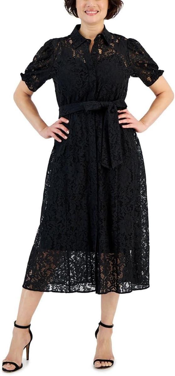 Our Take on the Anne Klein Lace Midi Shirtdress: Style Meets Versatility