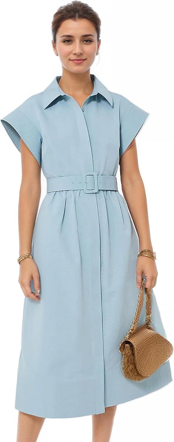Discovering Elegance: Our Take on the Shirt Dress with Belt
