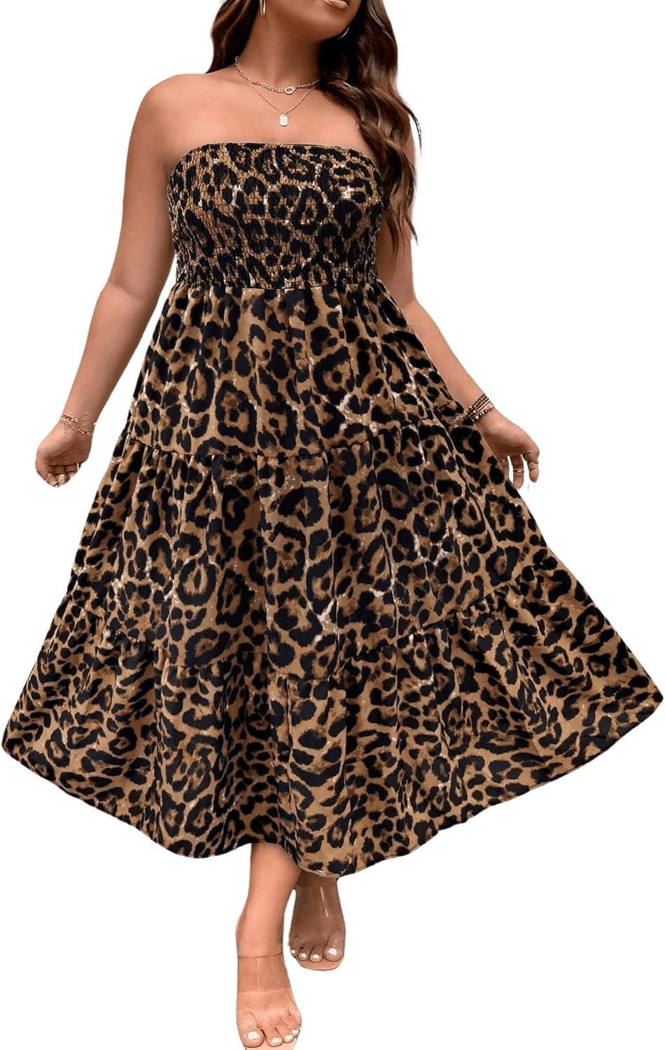 Our Honest Take on the Floerns Plus Size Leopard Print Dress