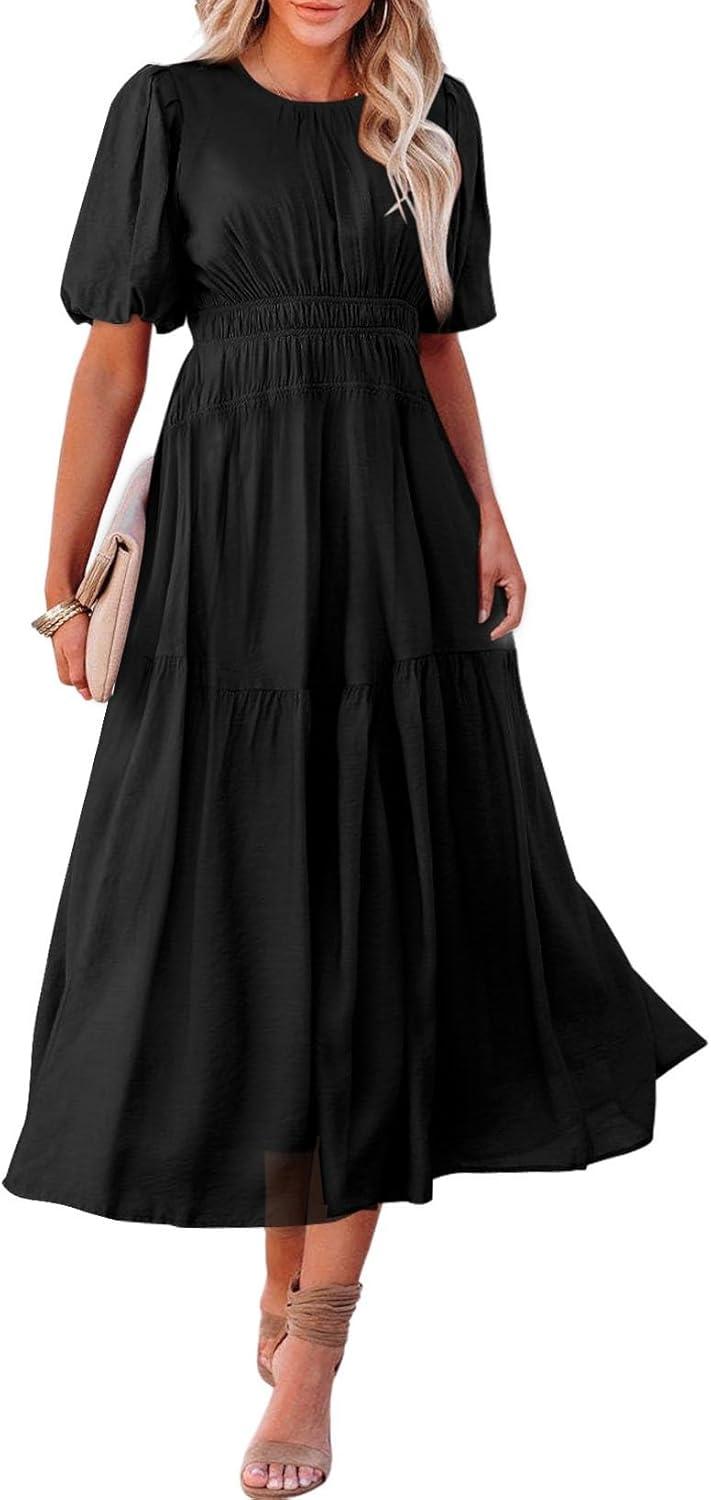 Our Take on the AlvaQ 2024 Summer Black Midi Dress Review