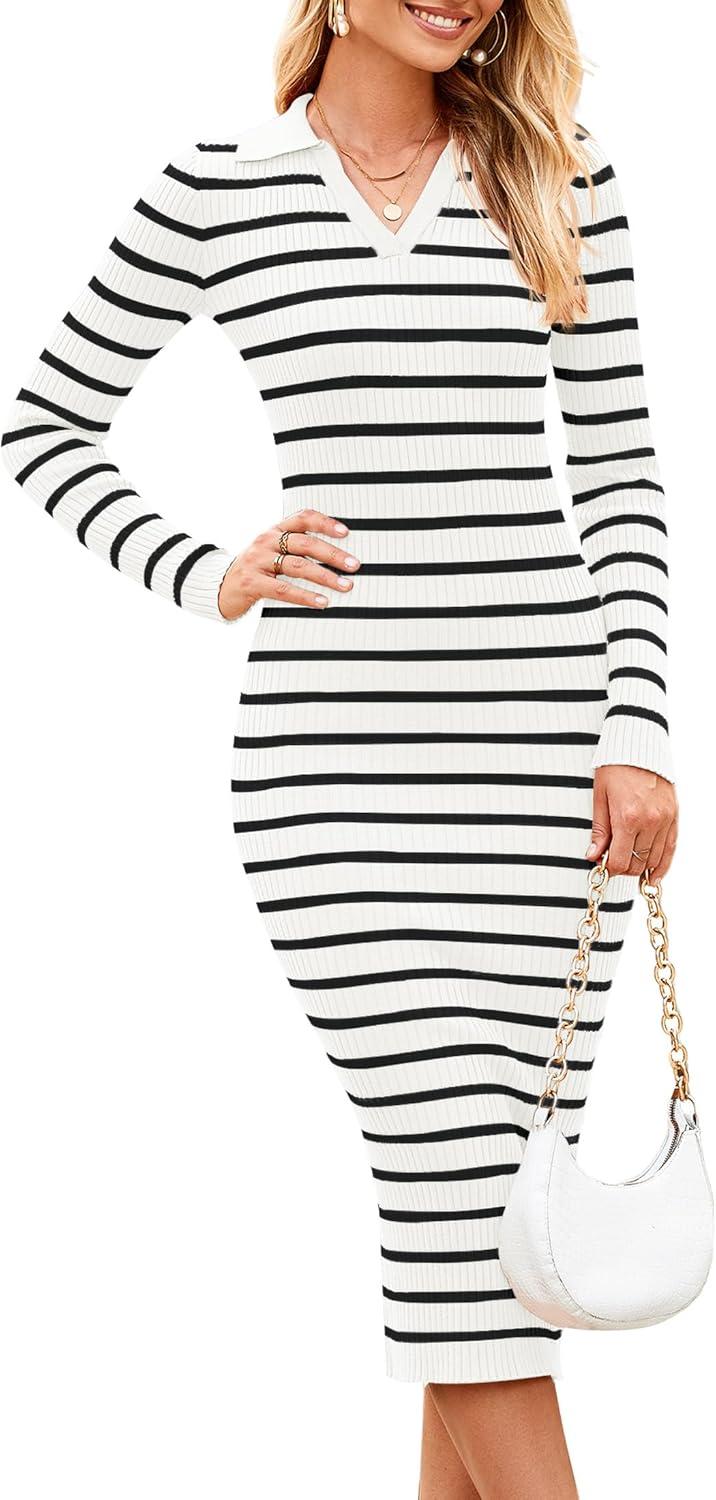 Our Take on the HAEOF 2024 Ribbed Knit Sweater Dress for Fall