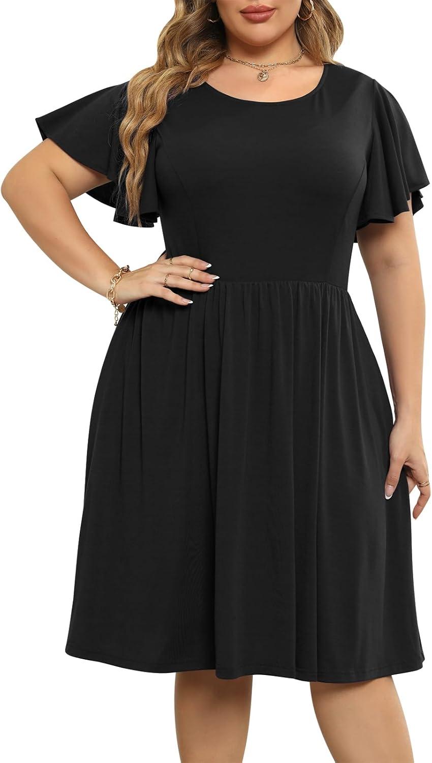 Why We Love the Nemidor Plus Size Vintage Midi Dress with Pockets