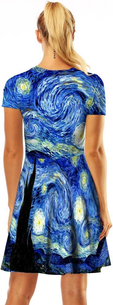 How We Felt ⁤Wearing the Women's⁢ 3D Print Flared ⁣Midi ⁢Dress