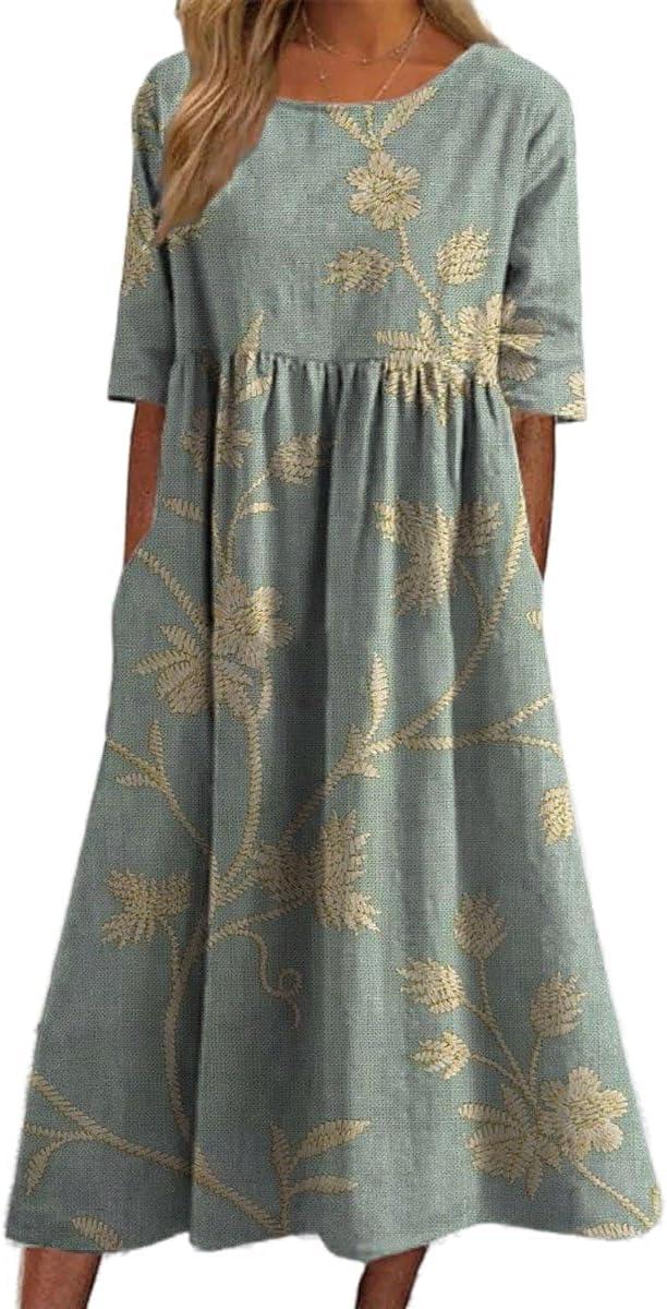 Our Honest Take on‍ the Women's Boho Floral Maxi Dress with Pockets