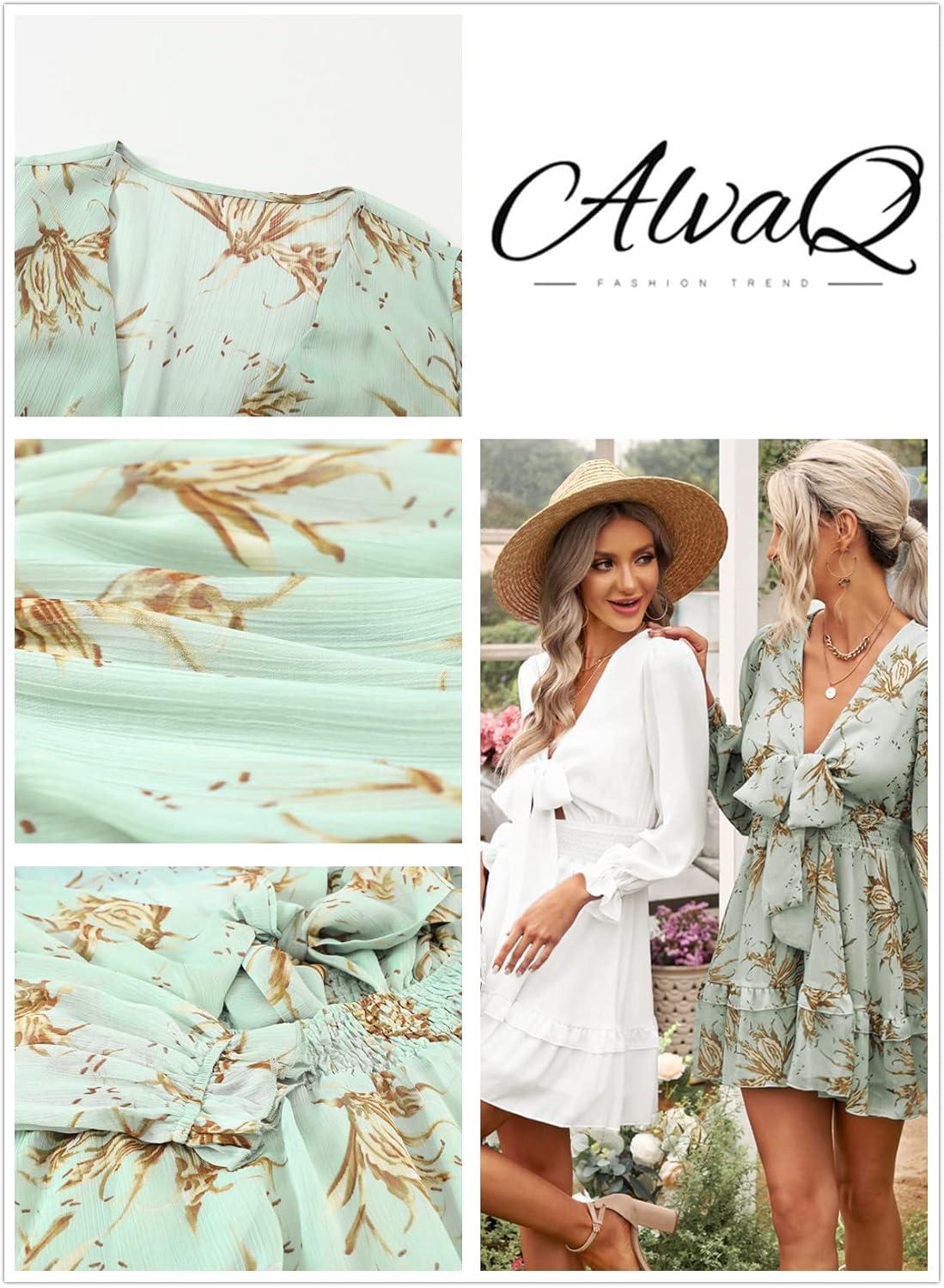 Our‌ Take on the AlvaQ Floral V-neck Dress: Stylish & Comfortable