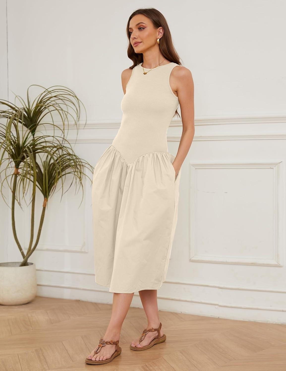 why we're Loving⁢ the Livtany ⁣Sleeveless ⁣Slim​ Fit Midi Dress