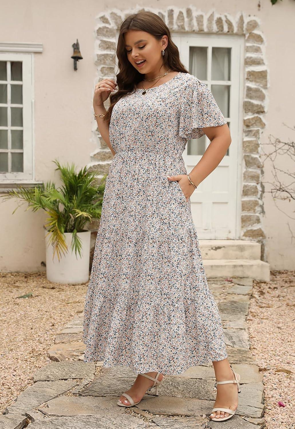 Our Thoughts on⁢ the Nemidor Plus Size Boho Maxi ​Dress: Stylish & ⁤Comfy