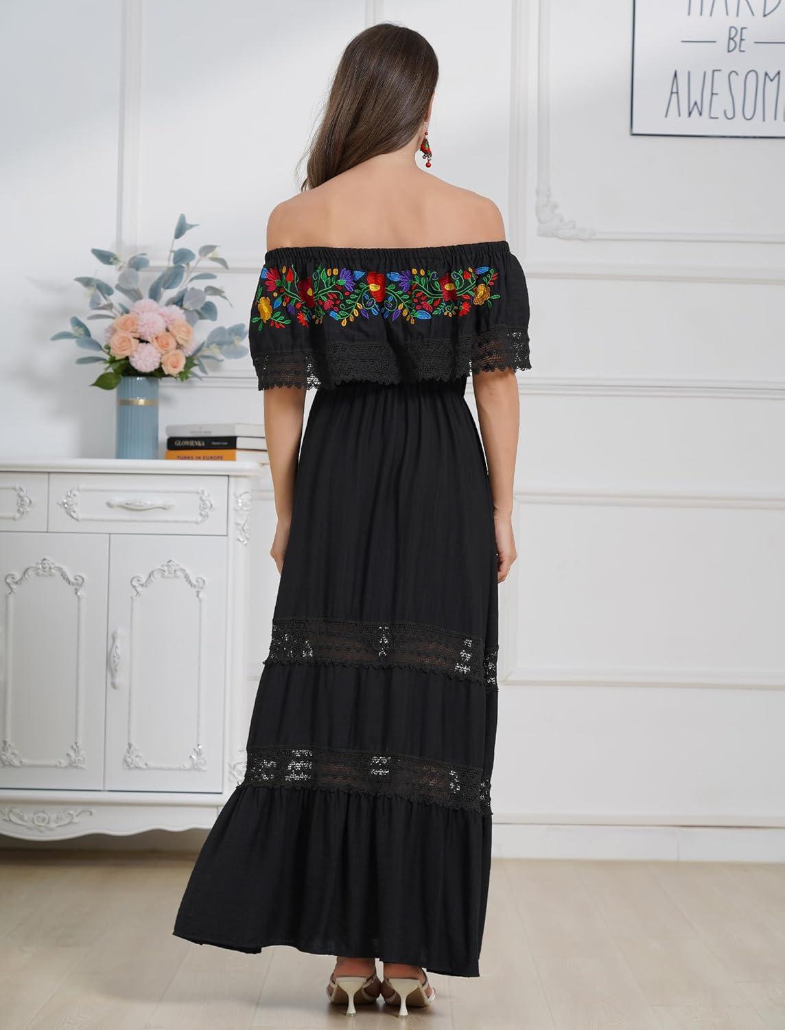 Our Take on the Mexican Floral⁣ Embroidery Maxi Dress: Style & ⁤Comfort‌ Combined
