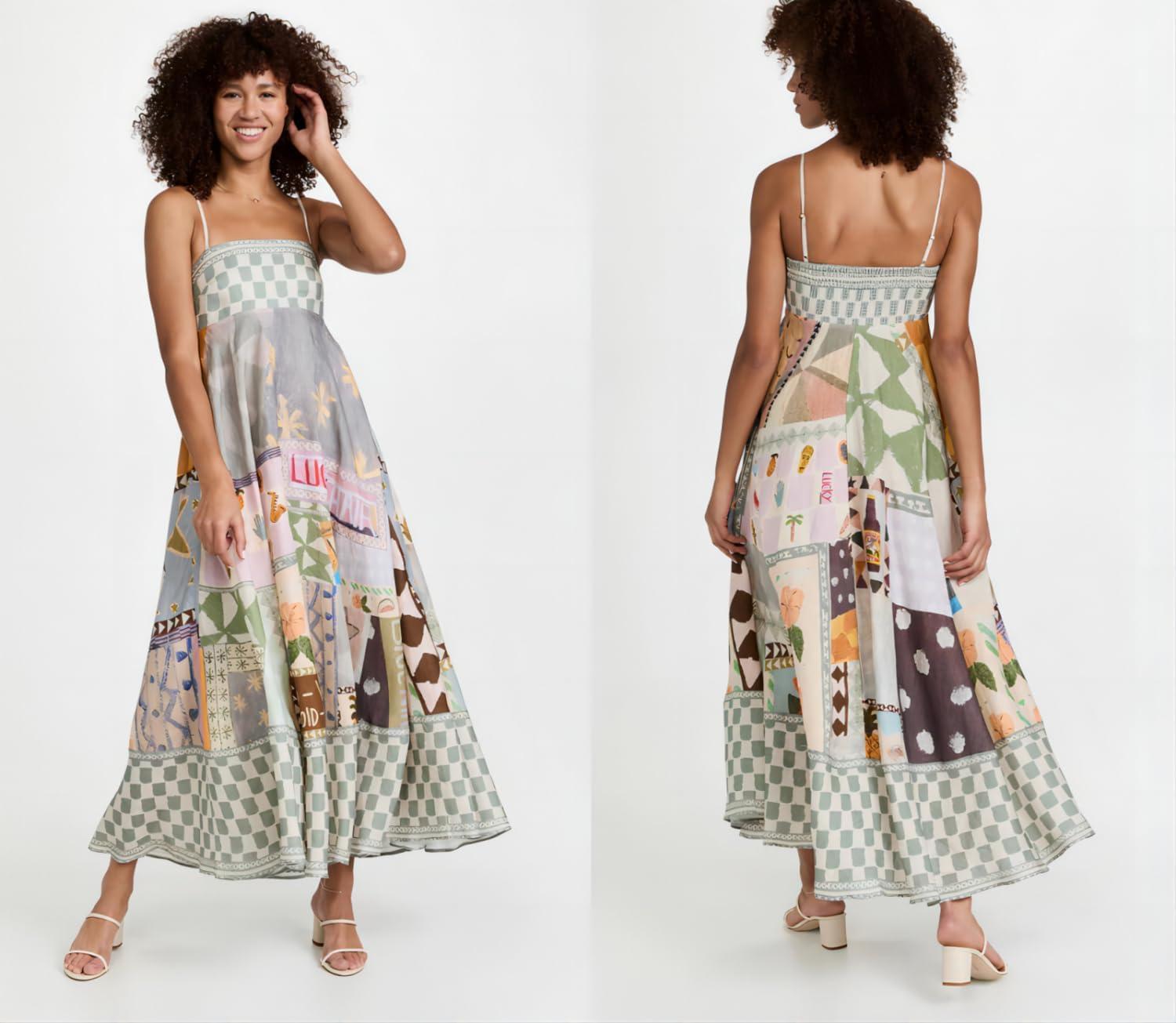 Our Take on⁢ the Boho ⁢Y2K Greenblue Maxi Sundress:‍ Style & Fit Review