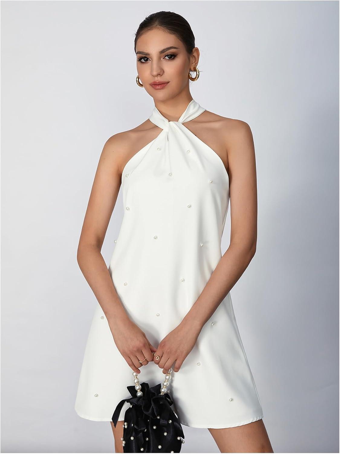 Our Honest Take‍ on Floerns Pearl Beaded Halter Dress: ⁢Style & Fit Reviewed